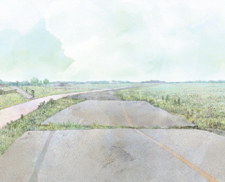 Severely Damaged Road Surface 1