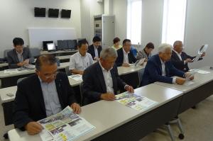 京都市消防活動センターを調査する総務委員会