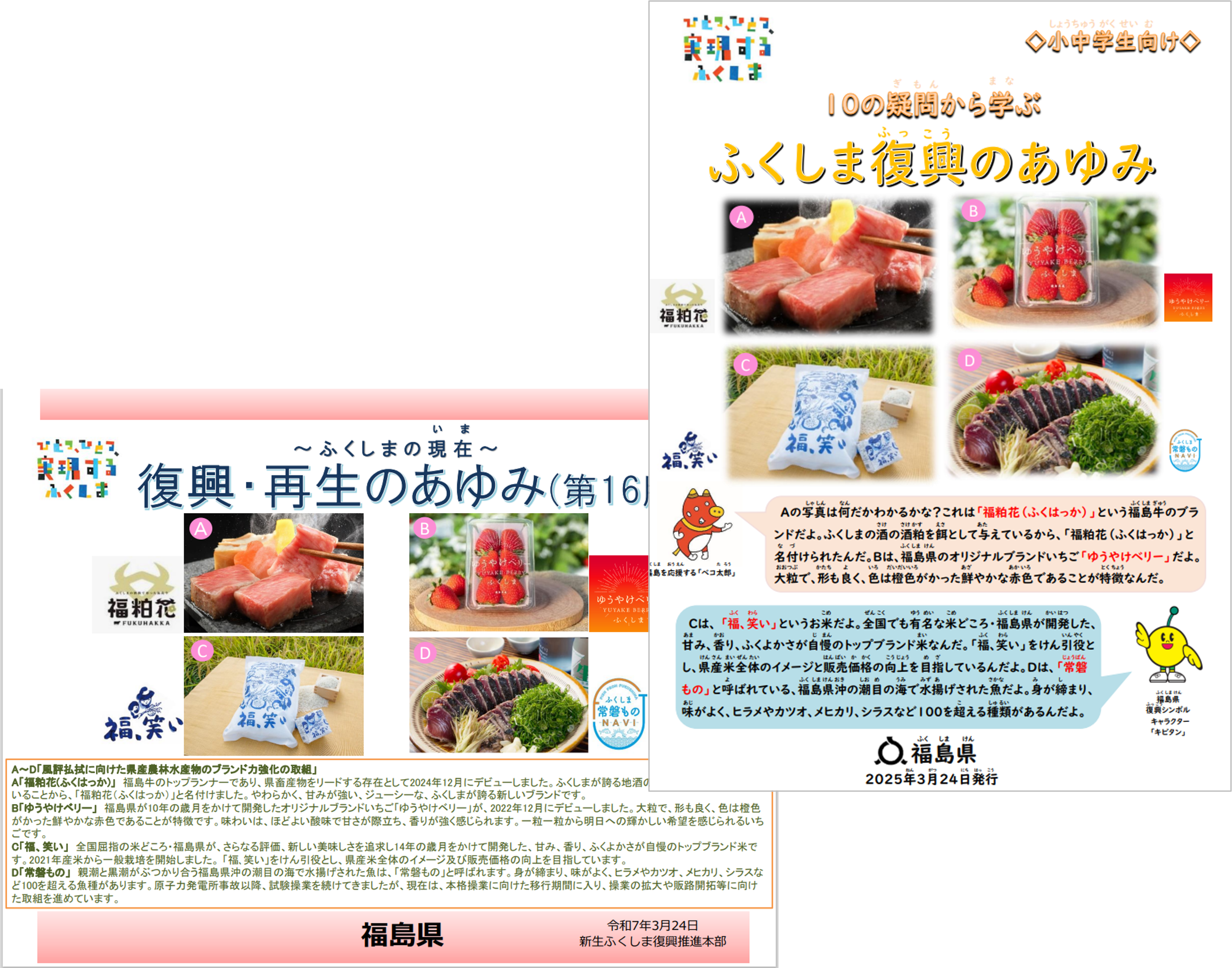復興に関する資料