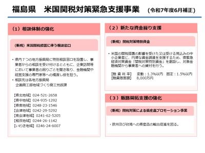 福島県米国関税対策緊急支援事業