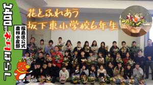 坂下東小学校6年生花育体験記