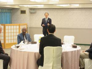 第5回野口英世アフリカ賞福島プログラム　知事主催歓迎昼食会写真1