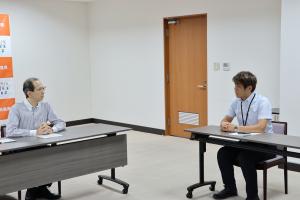 慶應義塾大学 橋口勝利ゼミ表敬訪問写真1