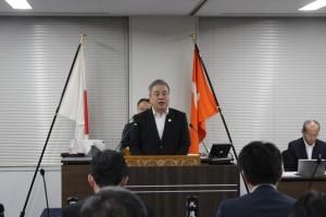 代表質問（鈴木智議員）の写真