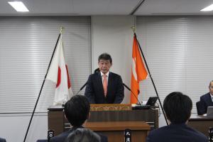 佐藤雅裕新福議長の就任挨拶