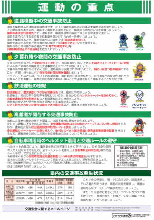 年末年始の交通事故防止県民総ぐるみ運動実施要綱普及版