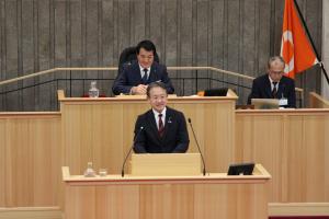 一般質問（水野透議員）の写真