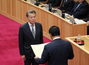 永年勤続功労者表彰（太田光秋議員）の写真