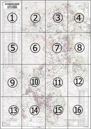 県中建設管内砂防図(三春)(石川)メッシュ図