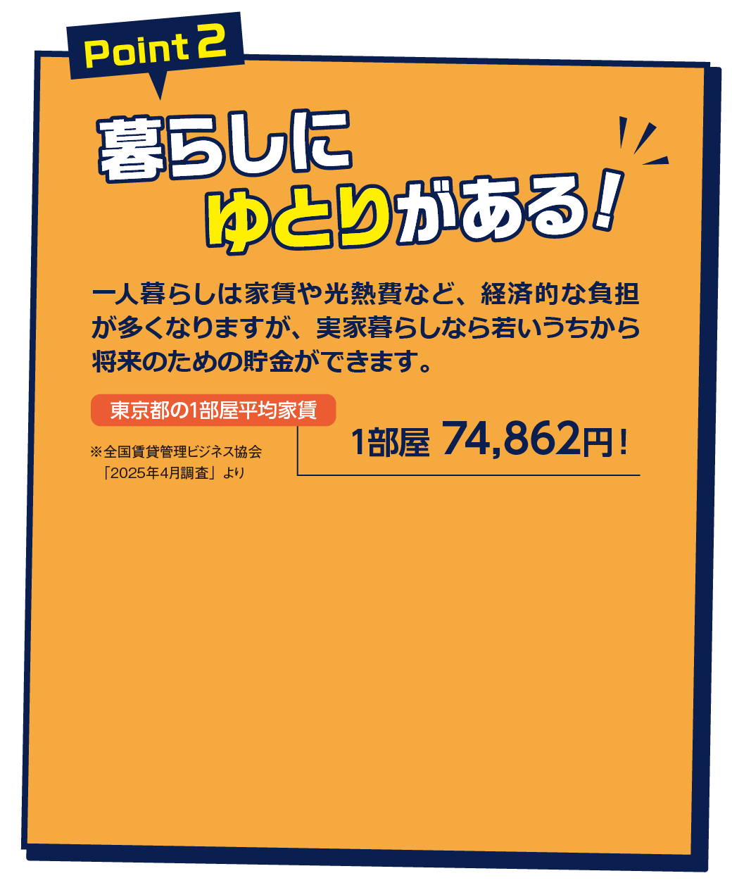 point2 暮らしにゆとりがある!
